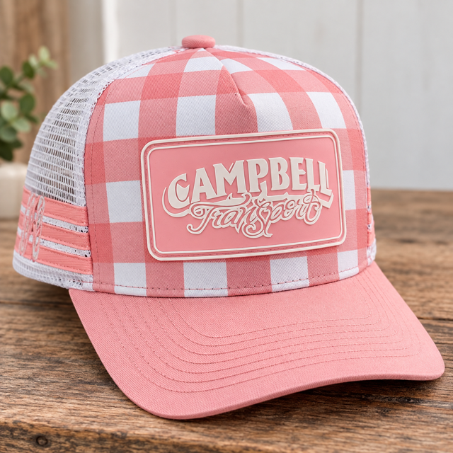 Campbell's Truck Cap - Pink Gingham