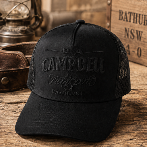 Campbell's Trucker Cap - Matte Black