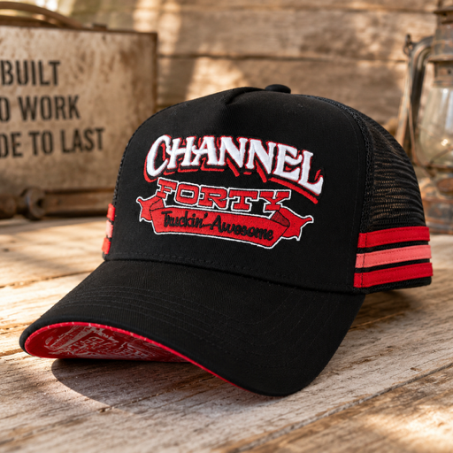 Channel Forty Trucker Cap - Red