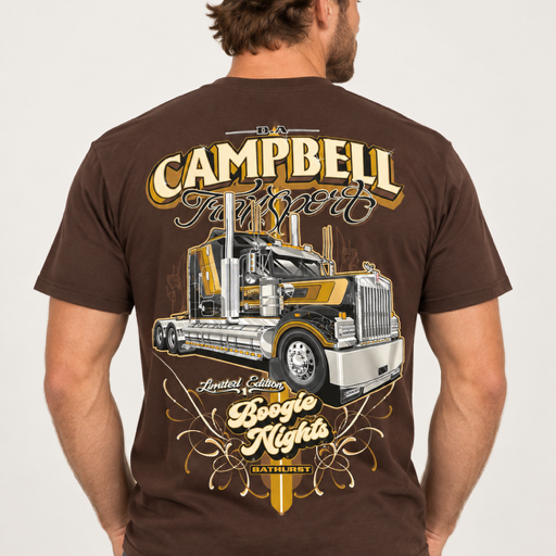 Brown Truck on Chocolate Tee