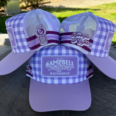Campbell's Trucker Cap - Mauve Gingham