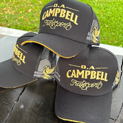 Campbell Truck Cap - Black & Yellow