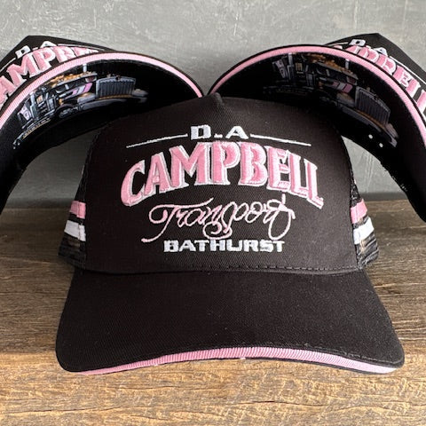 Kids Truck Caps - Pink & Black