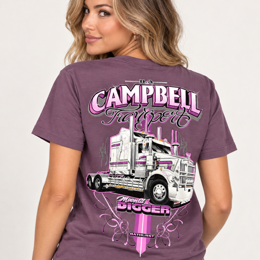Moonlit Digger - Mauve on Mauve Tee
