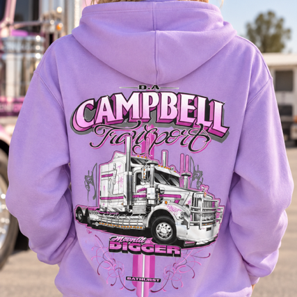 Moonlit Digger - Mauve on Mauve Hoodie