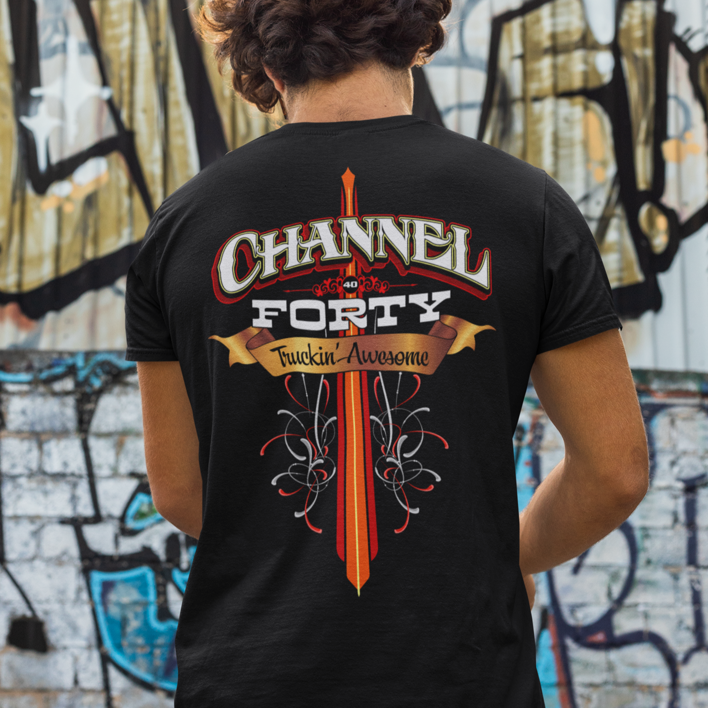 Channel 40 Red Tee