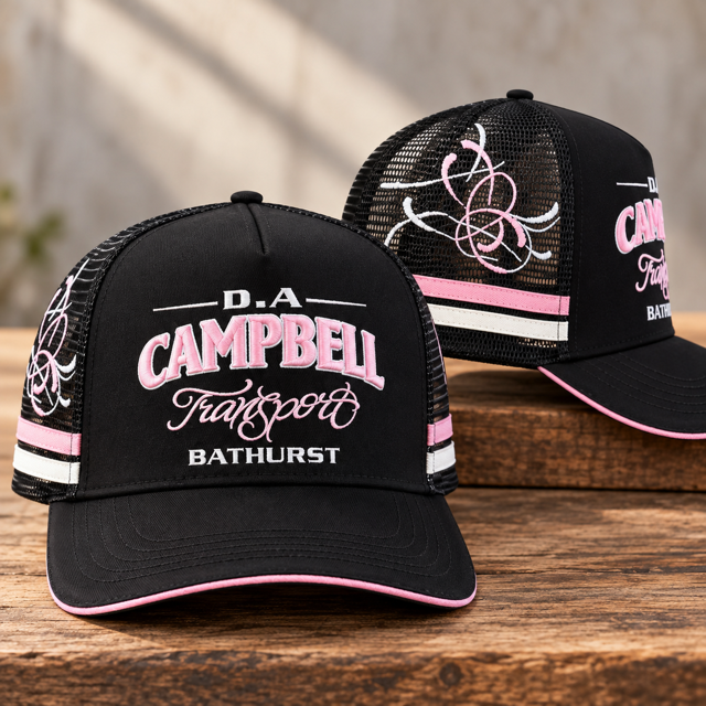 Campbells Trucker Cap - Pink & Black