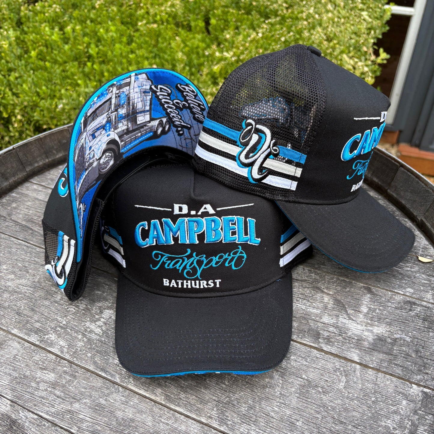 Campbells Trucker Cap - Blue & Black
