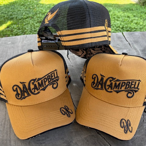 Campbells Trucker Cap - Tan & Black