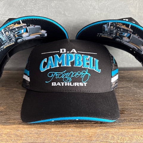 Kids Truck Caps - Blue & Black