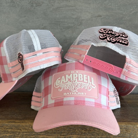 Campbell's Truck Cap - Pink Gingham