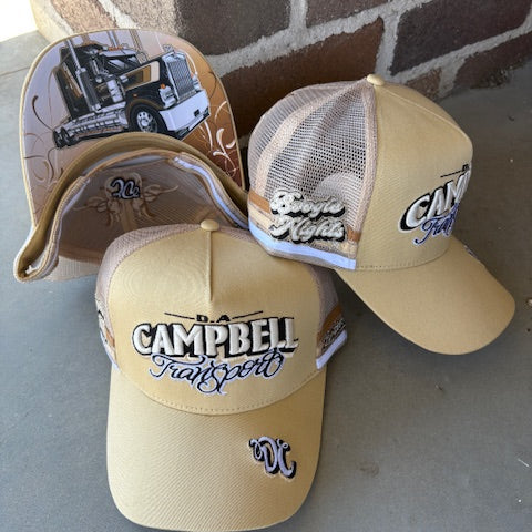 Boogie Nights Trucker Cap - Lemon & Tan