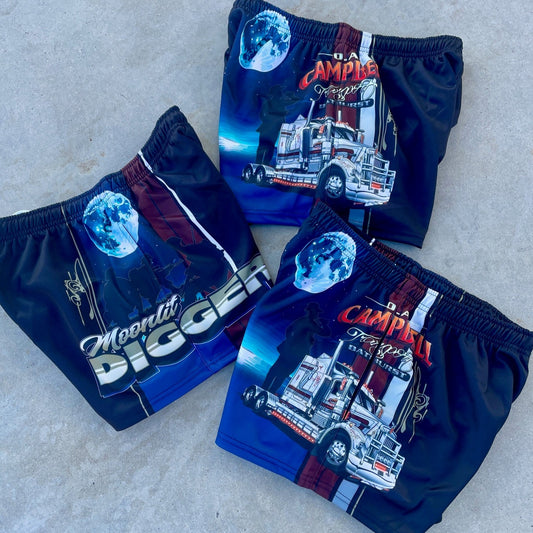 Moonlit Digger Footy Shorts