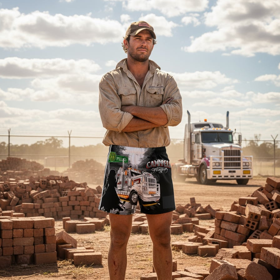 Dark Side of the Moon (Pilliga Princess) Footy Shorts