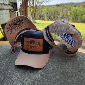 Campbell's Trucker Cap - Leather Detail